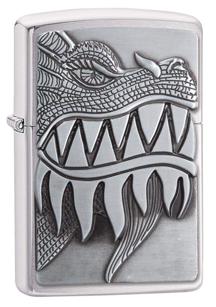 Zippo Dragon Windproof Lighter - Classic Refillable Metal Lighter for Outdoor Camping, Hiking & Everyday Carry (Gift Box Included)