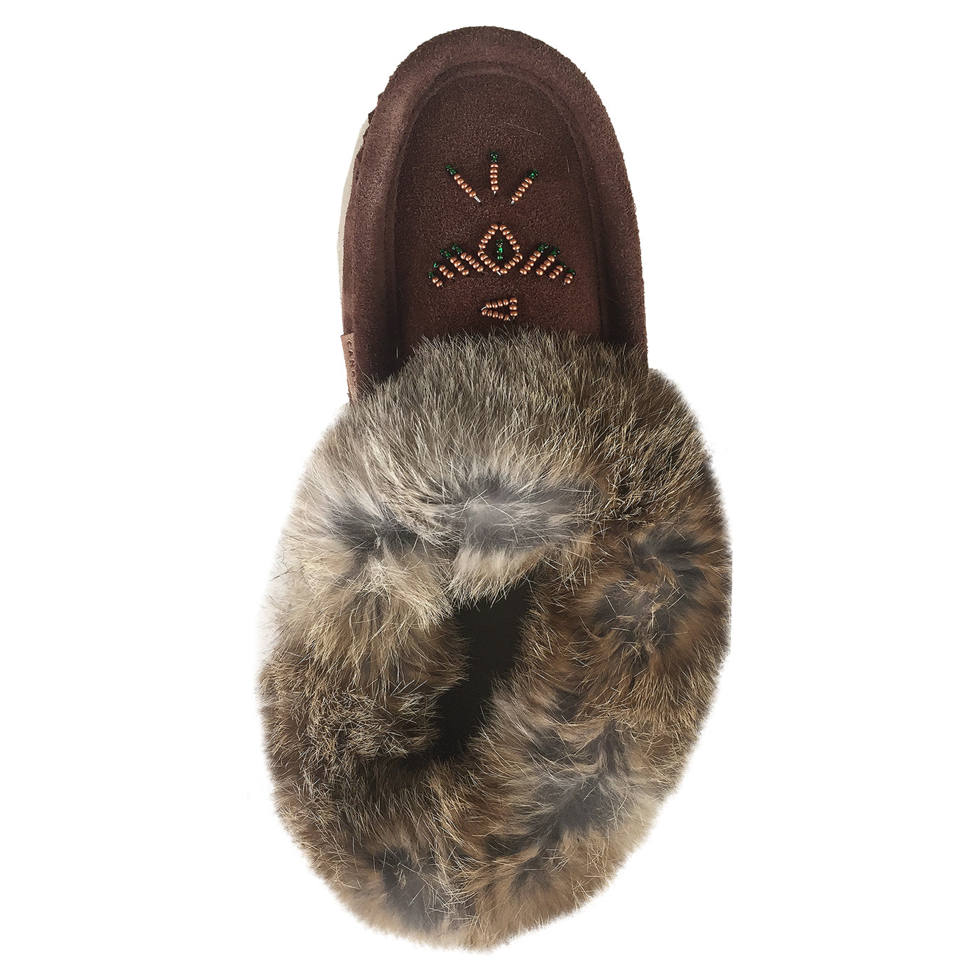 Women's Warm Fleece-Lined Rabbit Fur Suede Moccasins with Non-Slip Rubber Sole | Cozy Indoor/Outdoor House Shoes for Winter Comfort