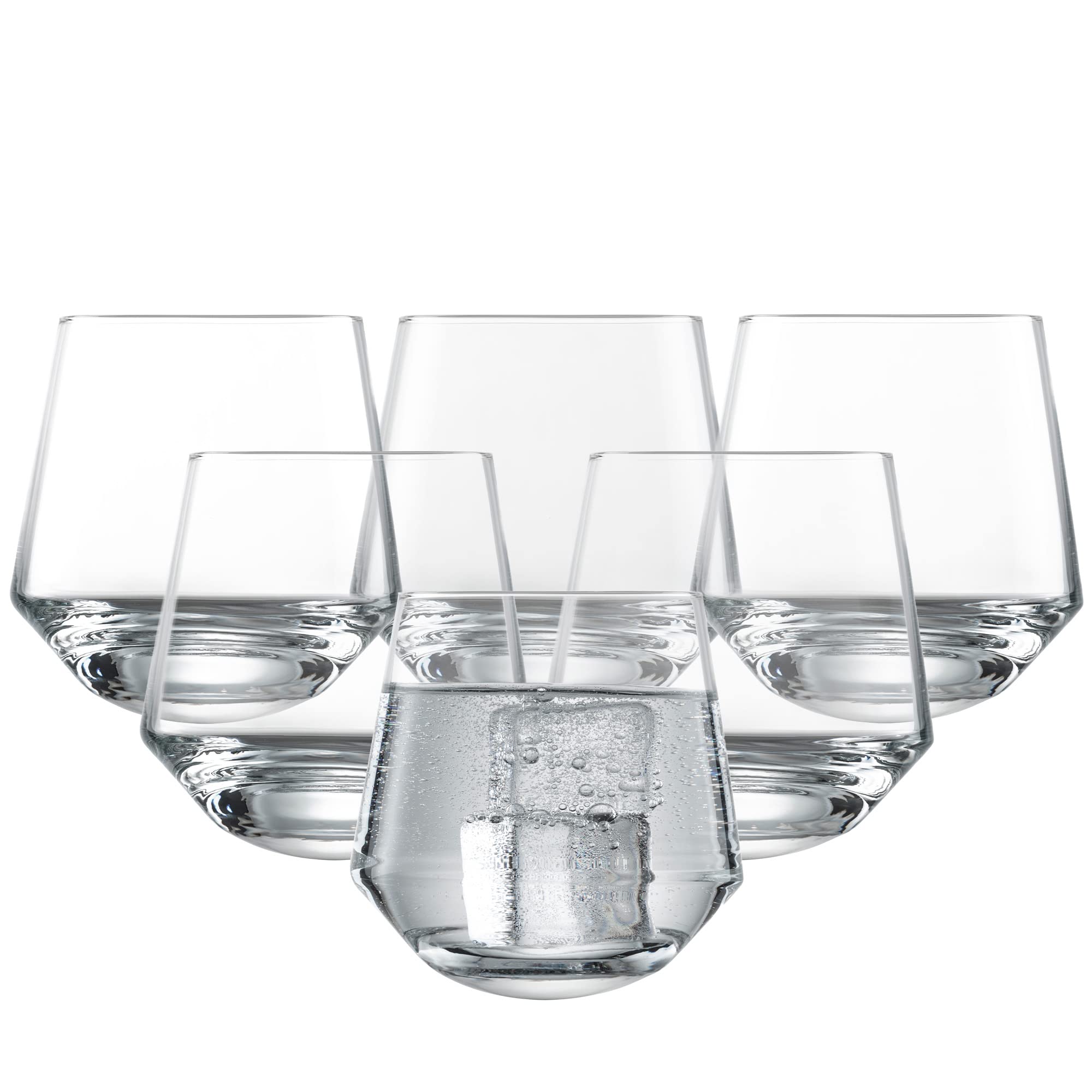 Premium Schott Zwiesel Bar Special 6-Piece Crystal Glass Set - 9.6cm Elegant Dancing Tumbler Cocktail Glasses for Whiskey, Mojito & Margarita | Perfect for Home Bars, Parties & Wedding Receptions
