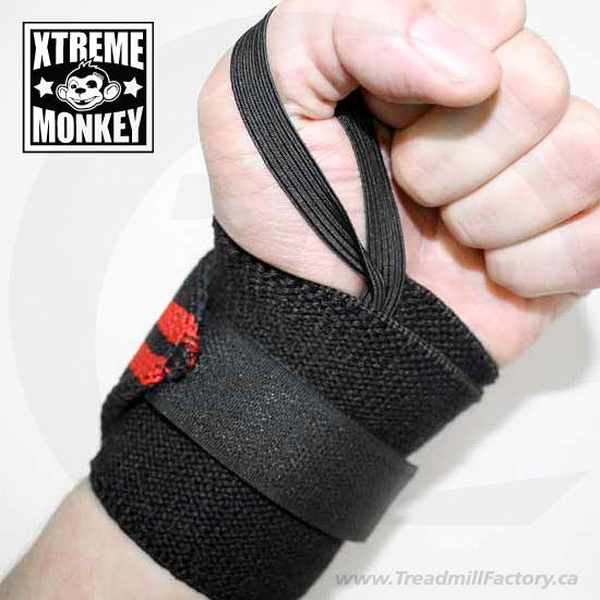 XM Fitness Deluxe Wrist Wraps for Weightlifting & Powerlifting - Support & Stability for Heavy Lifting - Ideal for Gym, CrossFit & Strength Training