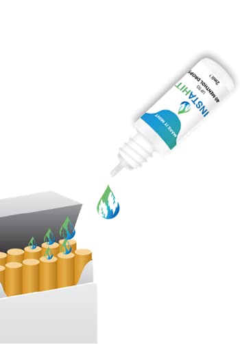 Instahit Mint Drops for Cigarettes - 5 Bottles (200 Drops) | Refreshing Tobacco Flavor Enhancer | Perfect for Smokers Who Want a Cool Mint Experience at Home, Work or Social Gatherings