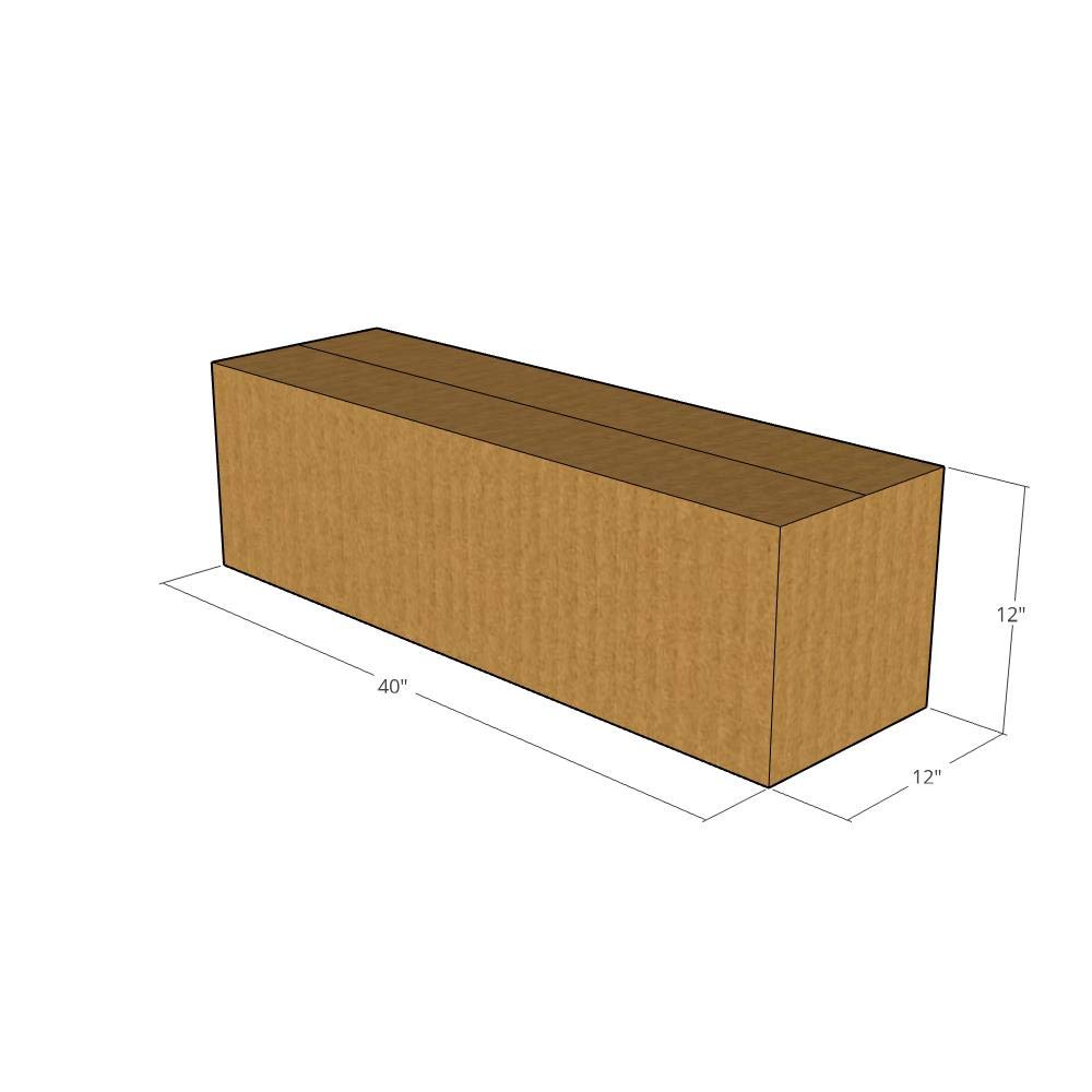 40x12x12 Inches 32 ECT Corrugated Shipping Boxes (125 Pack) - Heavy Duty Moving & Storage Boxes for Ecommerce, Packing, and Home Organization
