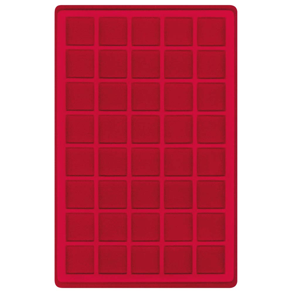 Aluminum Coin Case with 5 Red Coin Trays - Holds 200 Coins or 34mm Coin Capsules | Durable Storage for Collectible Coins, Tokens & Medals | Perfect for Numismatic Display, Organization & Protection