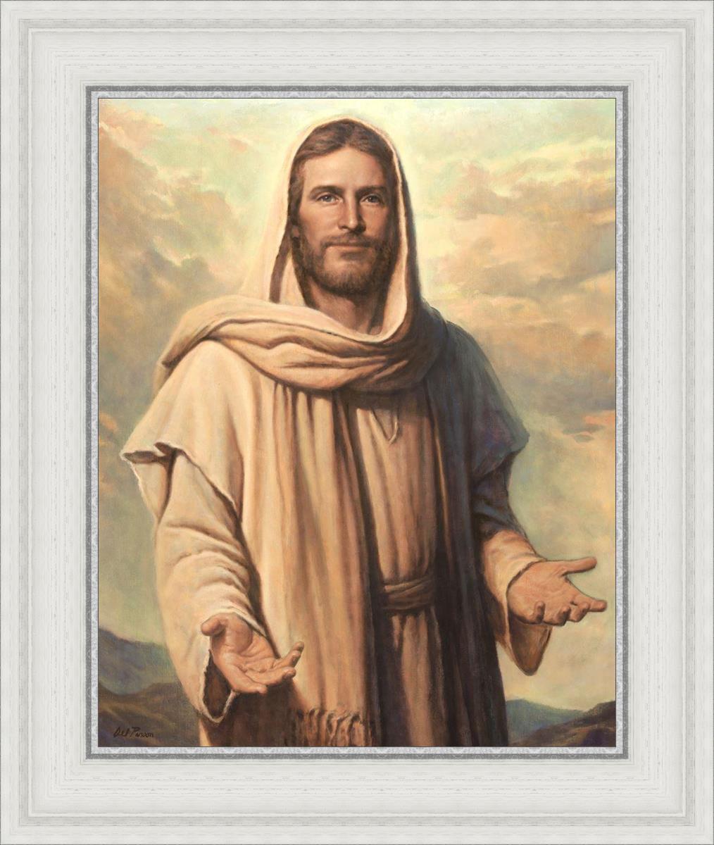 Abide With Me by Del Parson - Inspirational Christian Wall Art for Home & Church Decor - Perfect for Living Rooms, Bedrooms & Worship Spaces