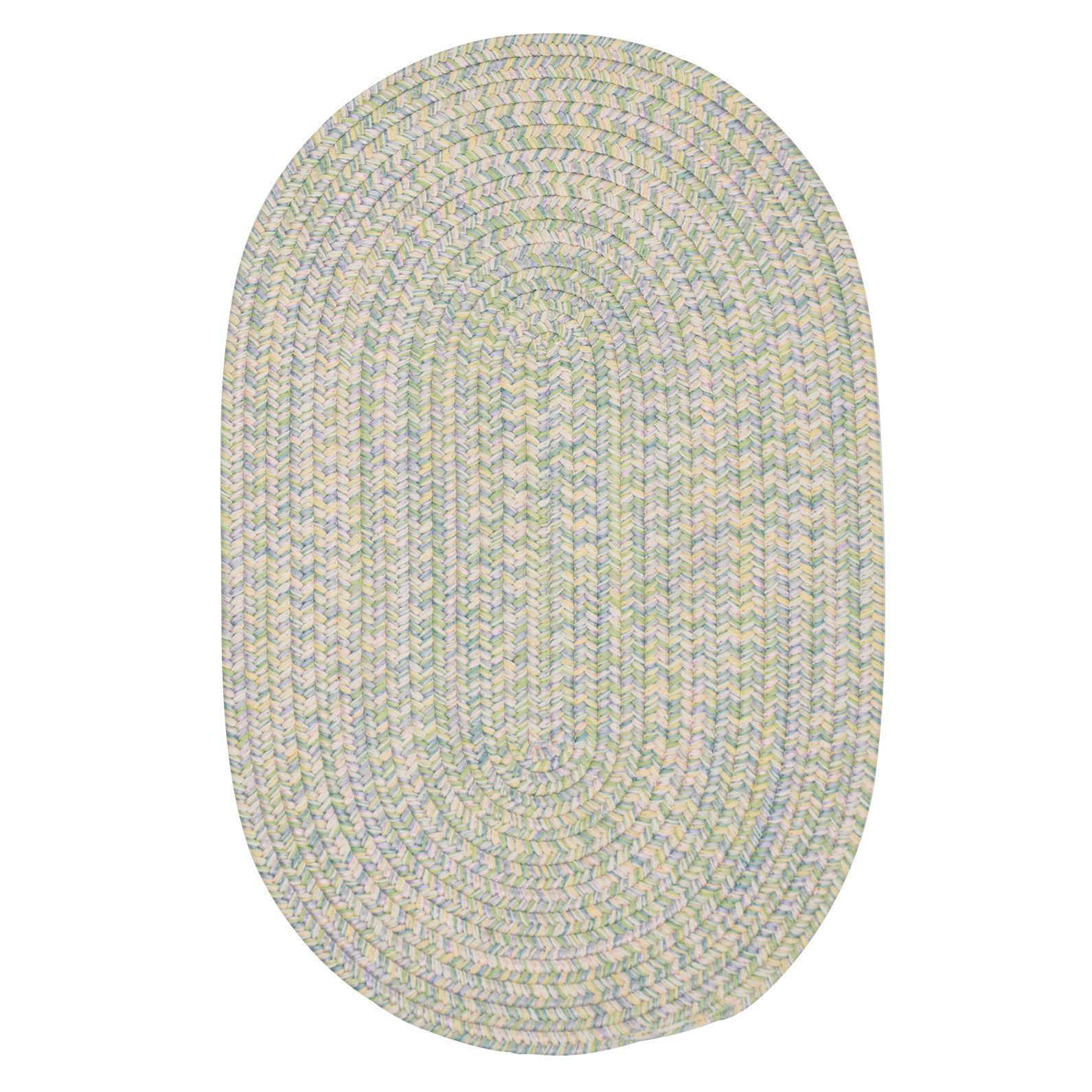 Kicks Cove Oval Area Rugs 8x8 Feet Round Pastel Multicolor Non-Slip Soft Living Room Bedroom Rug for Home Decor