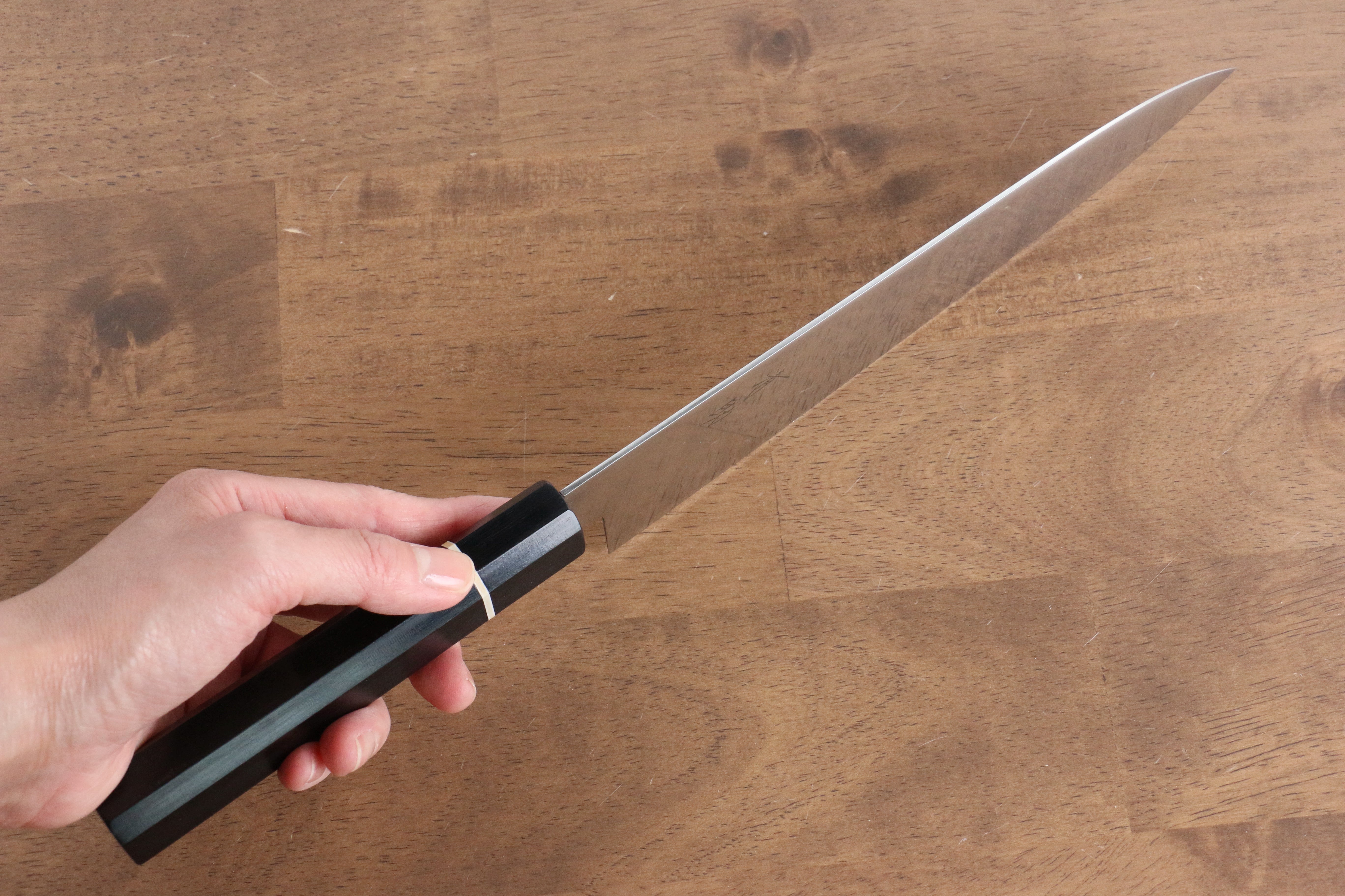 Premium Seisuke Molybdenum Gyuto 210mm Chef Knife - Japanese Black Pakkawood Handle - Professional Kitchen Knife for Sushi, Meat Cutting & Vegetable Chopping