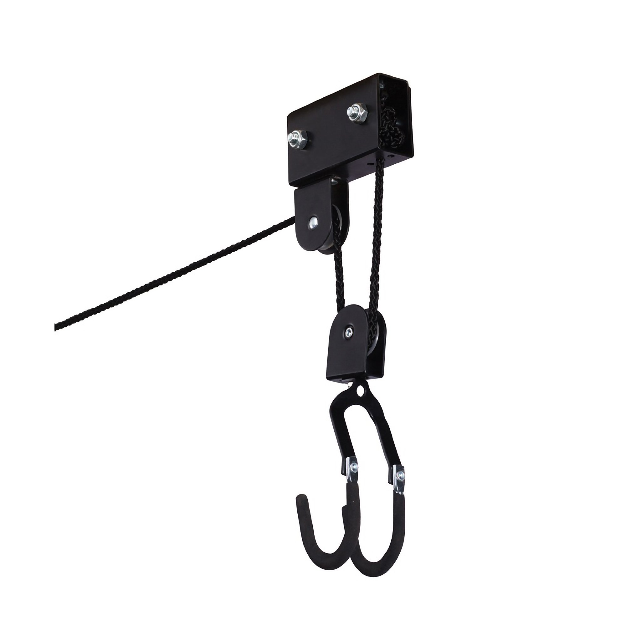 Premium RAD Sportz Kayak Hoist 2-Pack - Heavy Duty 125 lb Capacity Canoe & Kayak Storage System with Pulley - Perfect for Garage, Shed or Boat House Organization - Also Works as Ladder Lift for Multi-Purpose Use