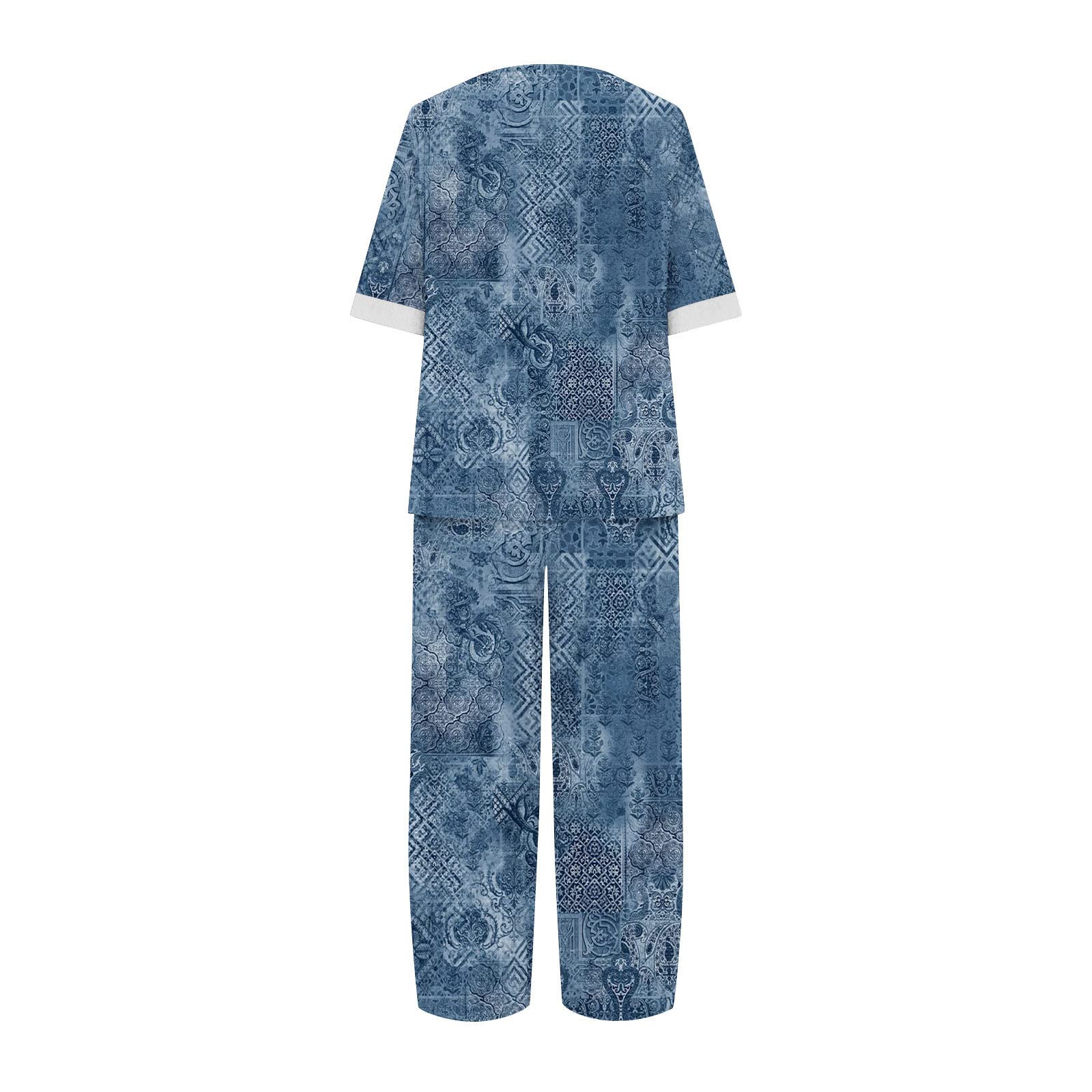 Women's 2-Piece Knit Lounge Set - Cozy Sweater & Joggers Outfit for Fall | Plus Size Blue Knitted Dress Set | Perfect for Holiday Attire, Home Relaxation & Casual Wear