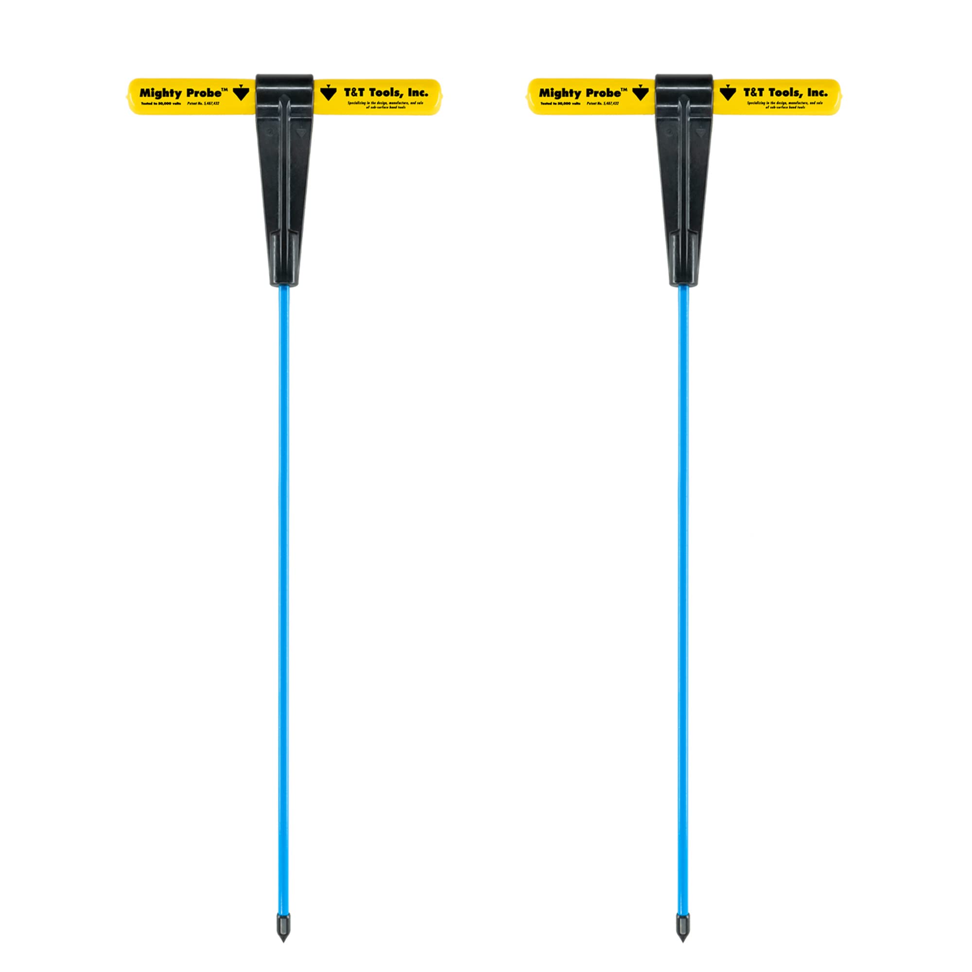 T&T Tools Mighty Probe Insulated Metal Soil Probe - 72-Inch Heavy Duty Gardening Tool with 3/8