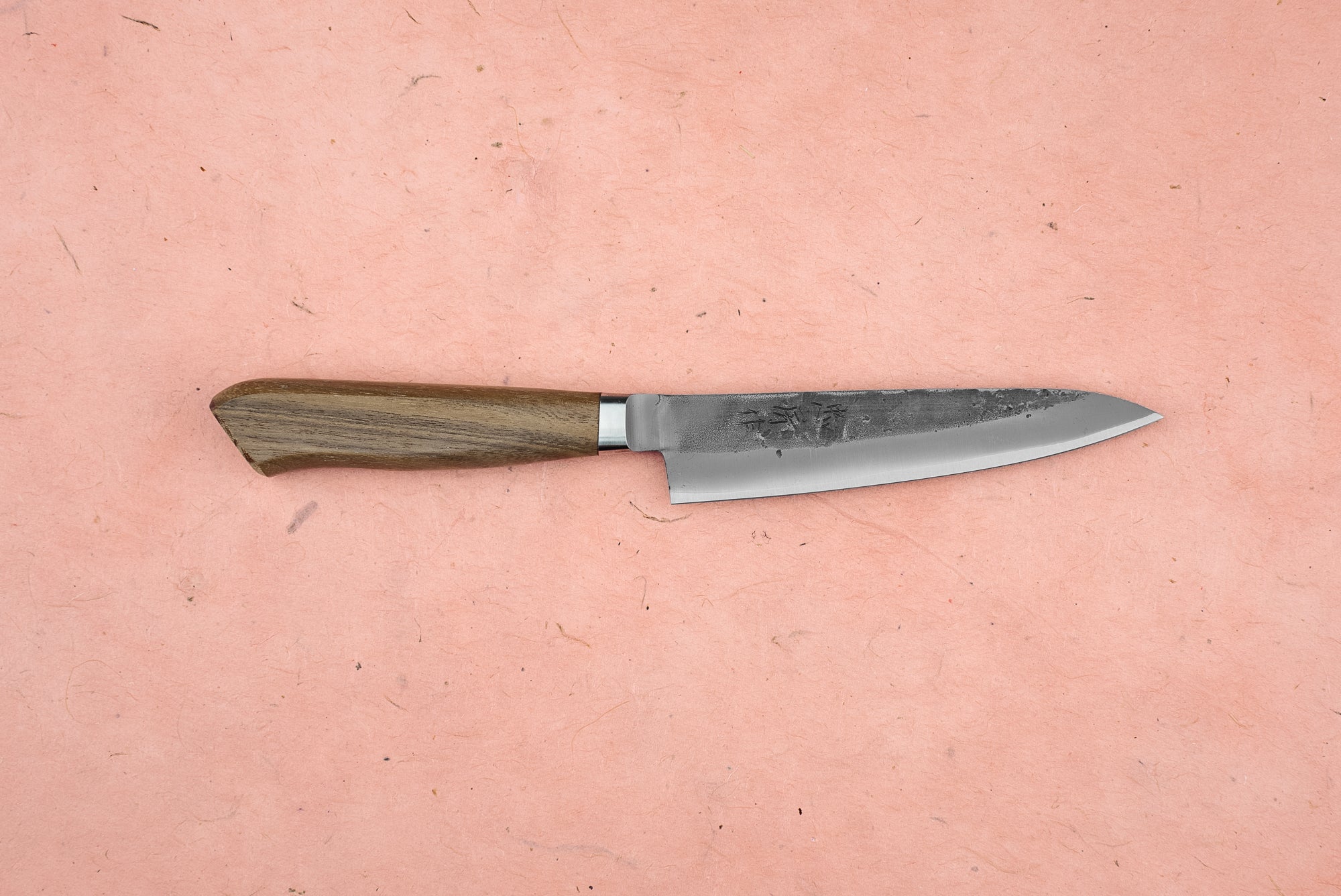 Premium Tadafusa Nashiji Western Walnut Petty Knife 125mm - Perfect for Slicing Fruits, Vegetables & Small Kitchen Tasks