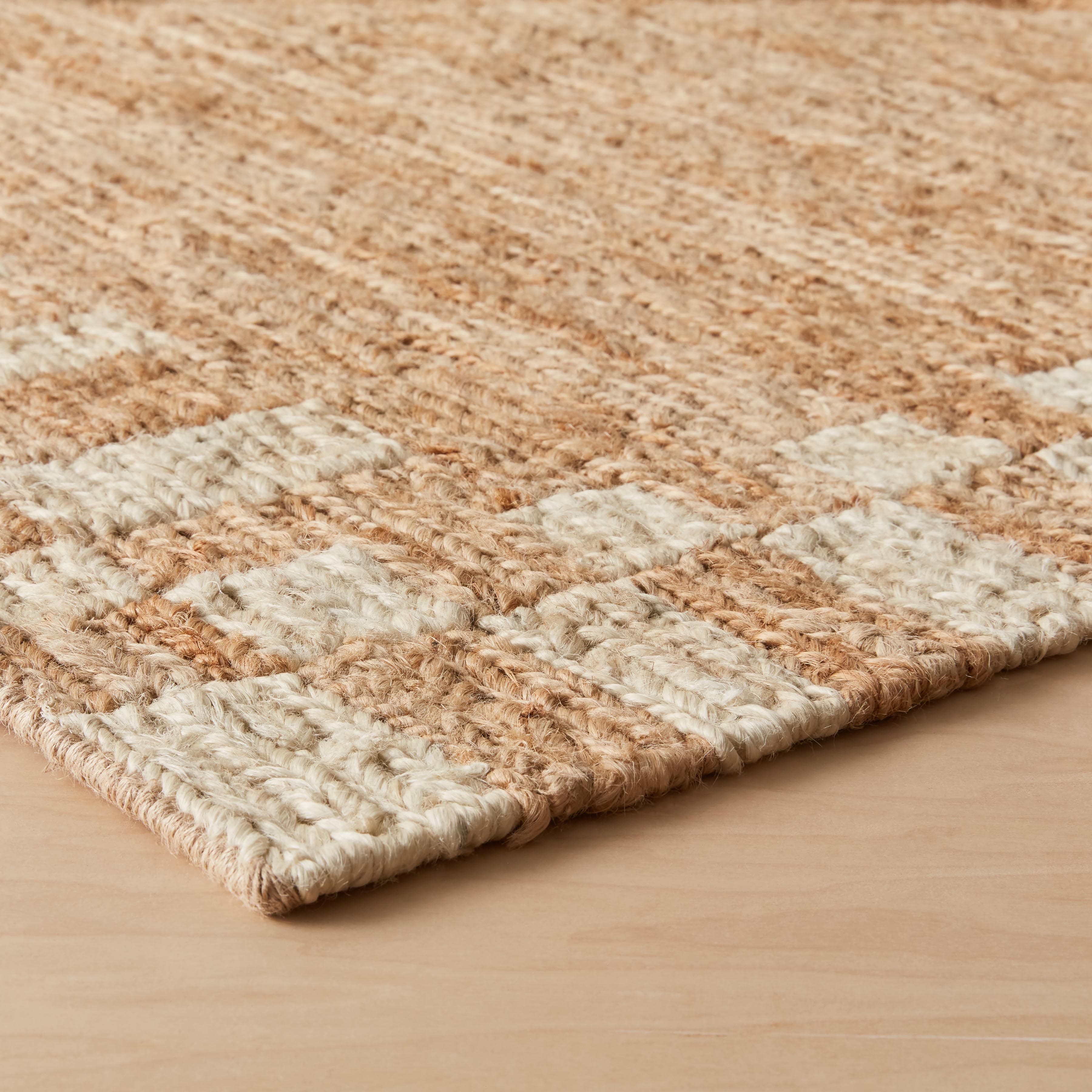Elora Jute Area Rug - Natural Handwoven Eco-Friendly Floor Mat for Living Room, Bedroom & Home Decor - Perfect for Boho, Farmhouse & Coastal Style Interiors