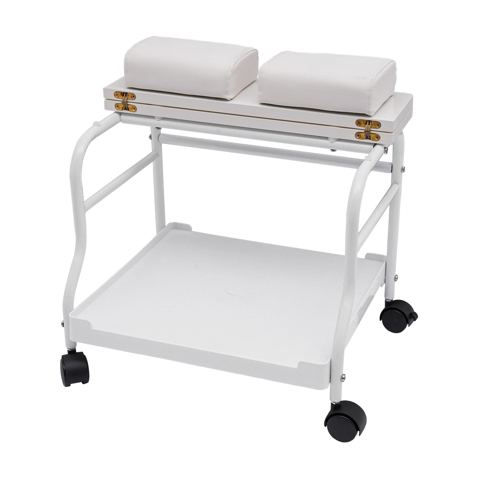 Portable Pedicure Foot Rest Cart with Wheels - Adjustable Beauty Salon Nail & Foot Spa Trolley for Manicure, Pedicure & Massage | Ideal for Home Spa, Nail Salons & Professional Estheticians