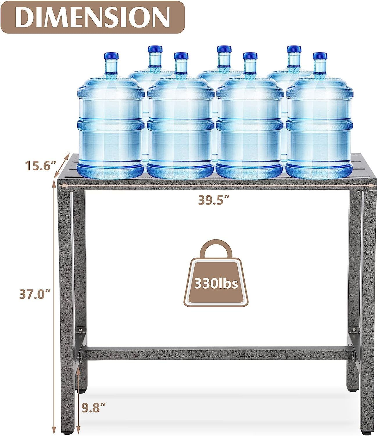 Outdoor Bar Table 40 Inch - Counter Height Rectangle Patio Table for Garden, Yard, Balcony & Poolside - Weather-Resistant Gray Outdoor Dining & Entertaining Furniture - Perfect for BBQs, Parties & Relaxing by the Pool