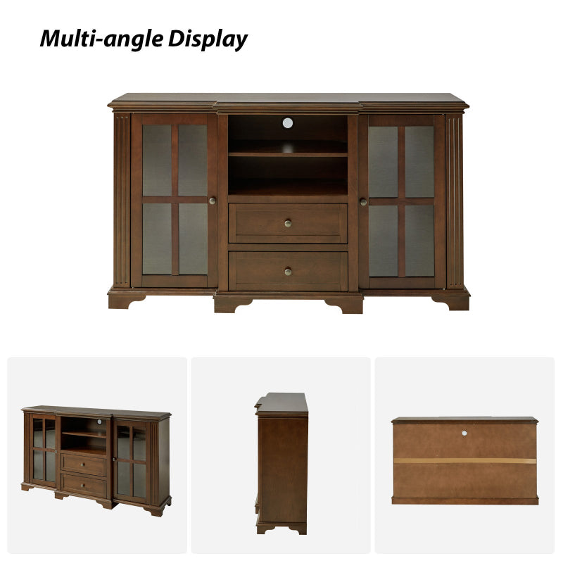 Curzia TV Stand for 65 Inch TVs - Modern Entertainment Center with Storage Shelves for Living Room, Bedroom & Home Theater