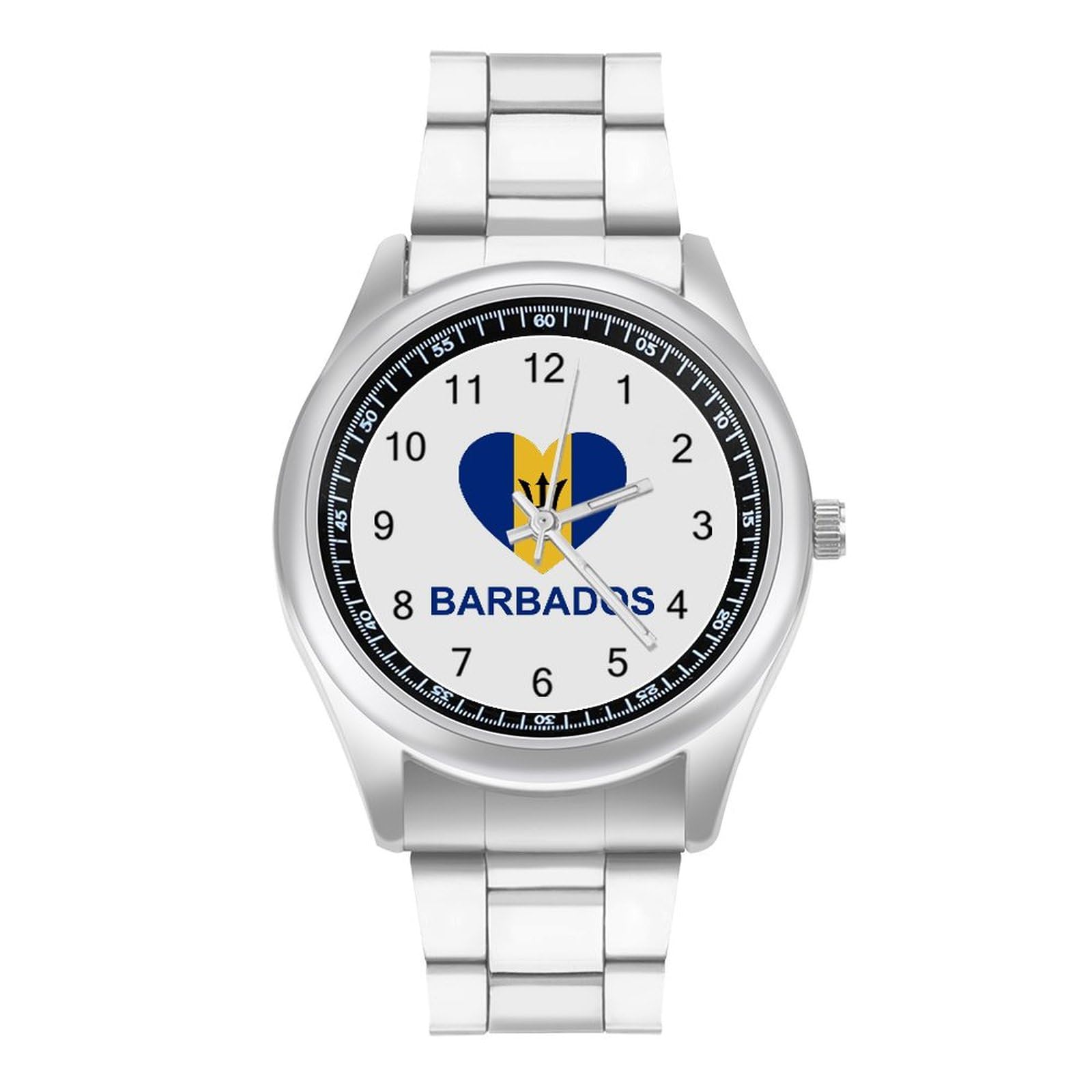 Barbados Men's Bracelet Watch - Elegant Business Dress Quartz Watch for Men & Women - Perfect Gift for Him/Her - Ideal for Office, Formal Events & Special Occasions