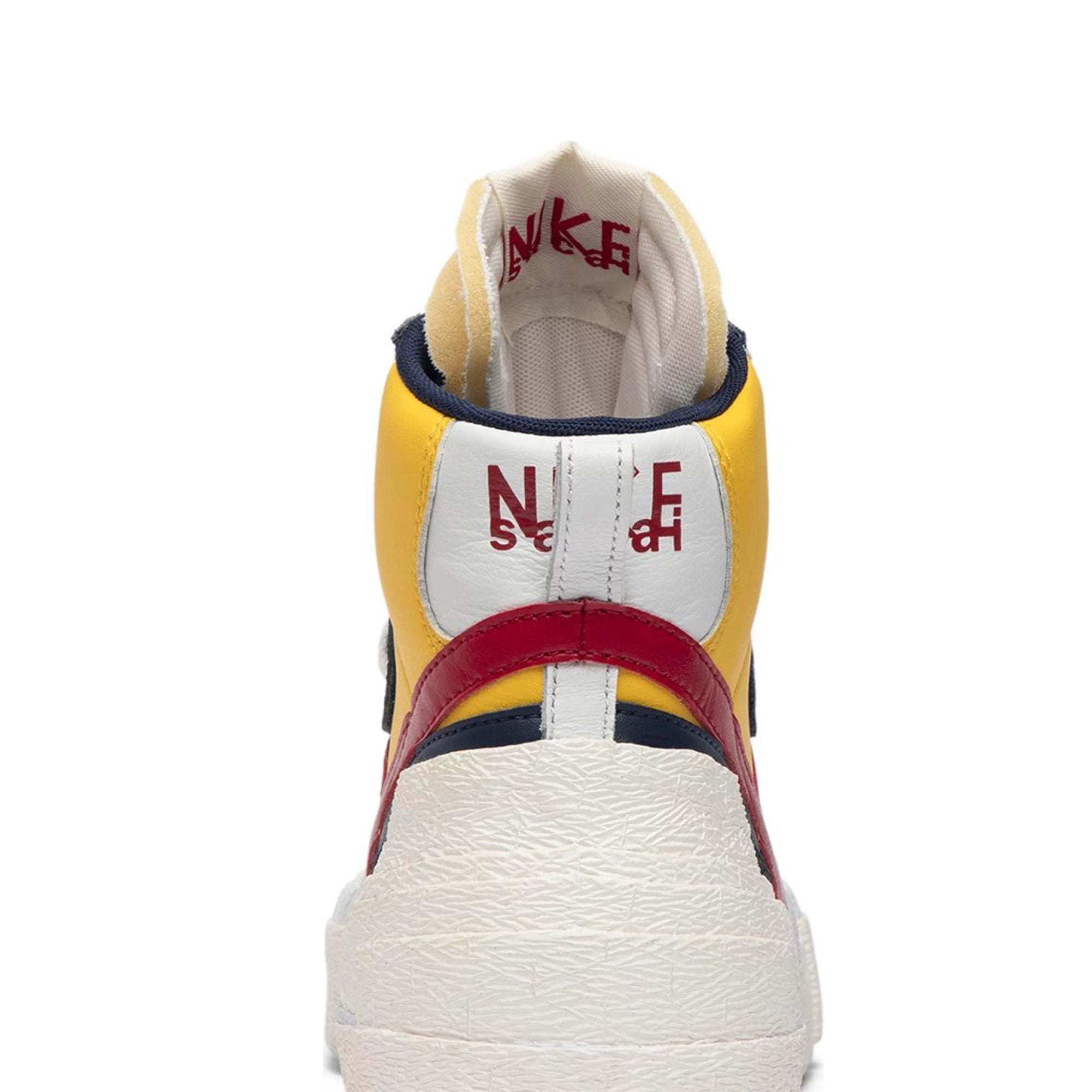 Sacai x Nike Blazer Mid Sneakers - Yellow & Blue Colorway | Unisex Retro Basketball Shoes for Men & Women | Streetwear, Casual Wear, Sneaker Collection