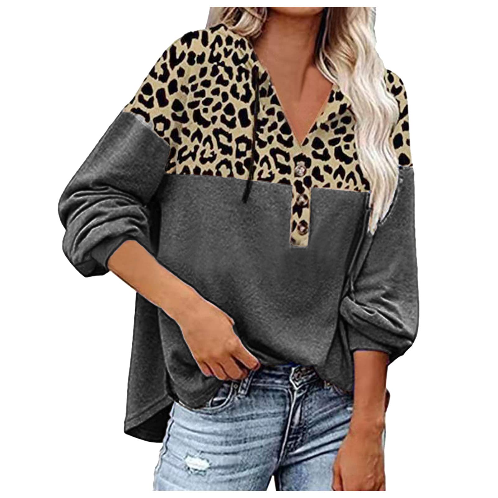 **Plus Size Women's Casual Tunic Tops - Batwing Long Sleeve Loose Fall Shirts & Leggings for Comfortable Everyday Wear**    *(Use for lounging, running errands, or pairing with leggings for a stylish autumn outfit.)*