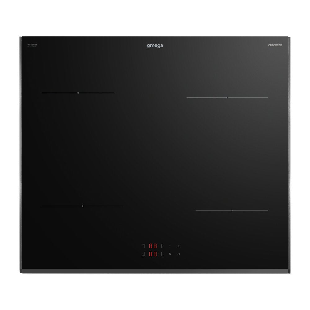 Omega 60cm Induction Cooktop with Touch Controls - OCI604TZ - Fast Heating, Energy Efficient for Home Kitchen, Restaurant & Outdoor Cooking