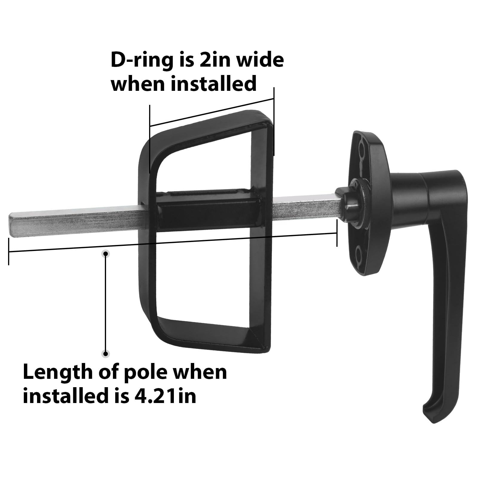 **EffiBuild Shed Door L-Handle Lock Kit with 4-1/2