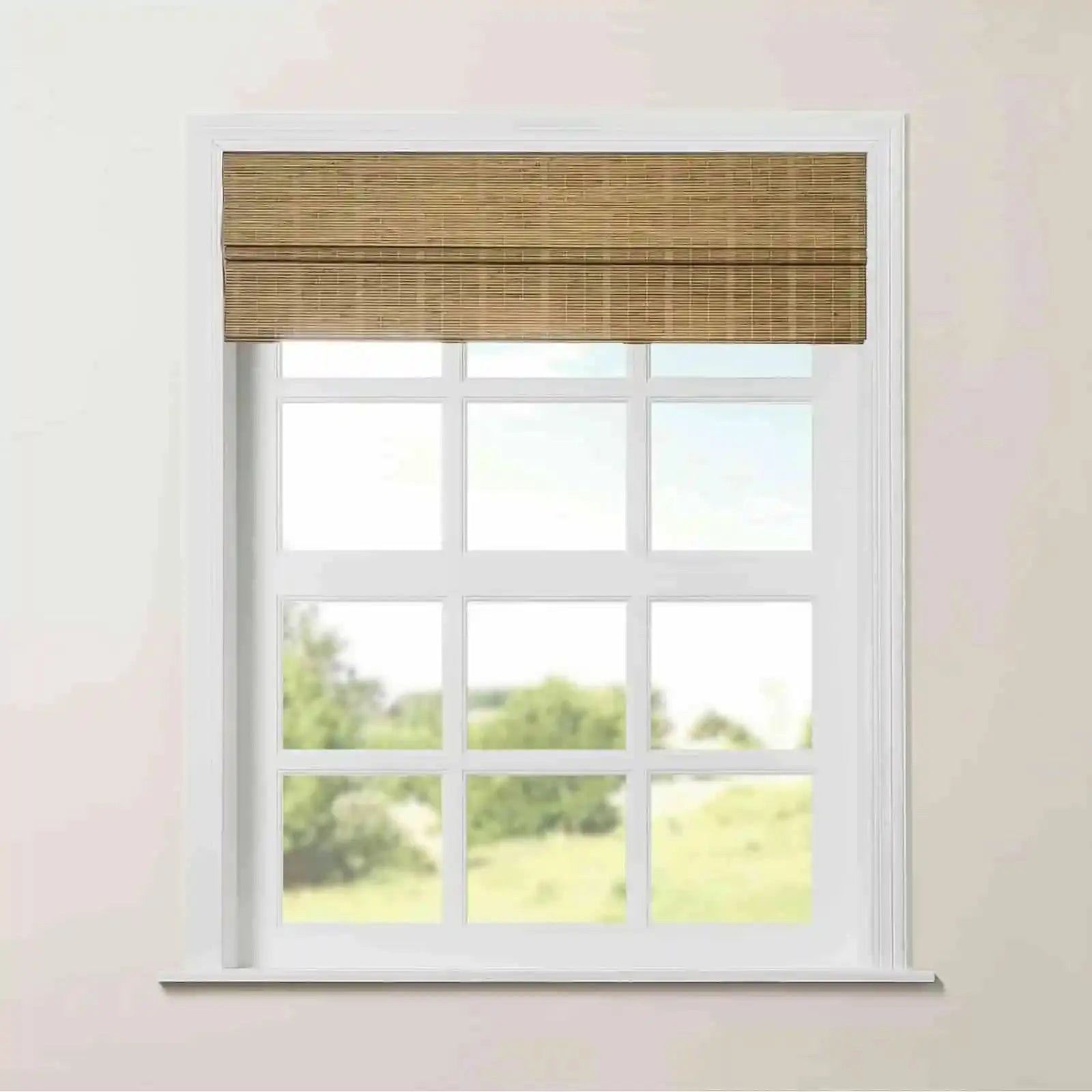 Rae Natural Pure Bamboo Woven Shades Series Z - Eco-Friendly Window Blinds for Home & Office Privacy and Sun Protection