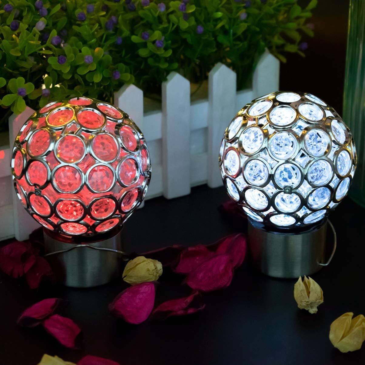 4Pcs LED Solar Hanging Lights - 7 Color Changing Ball Lanterns, Waterproof Outdoor Solar Lights for Tree, Patio, Yard, Party & Wedding Decoration | Perfect for Garden, Backyard, Pathway & Holiday Decor