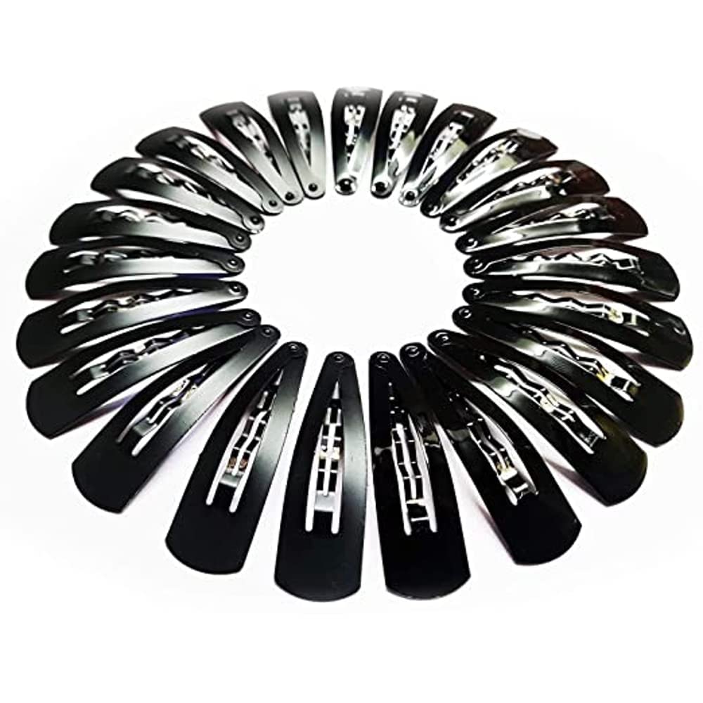 Premium Big-Size Multi-Color Acrylic Banana Hair Clips for Women - Durable Rubber Hair Clutchers (Tik Tik Black) - Perfect for Styling, Ponytails & Everyday Hair Accessories