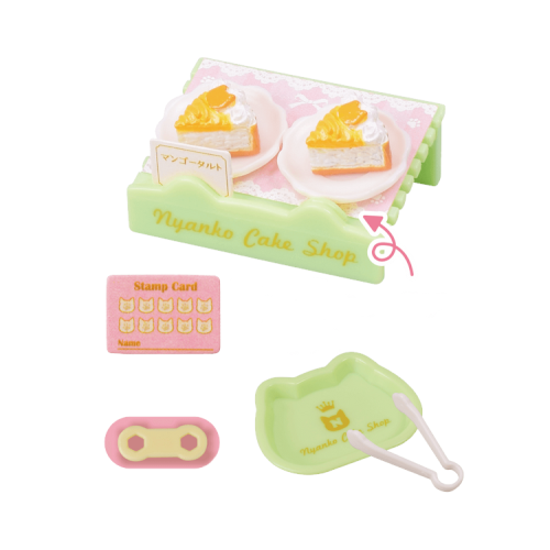 Nyanko Cat Cake Shop Vol. 02 Tarlin Miniature Doll Furniture Set - Cute Miniature House Decor for Dollhouse, DIY Crafts & Collectibles - Perfect for Anime Fans, Kawaii Lovers & Miniature Enthusiasts