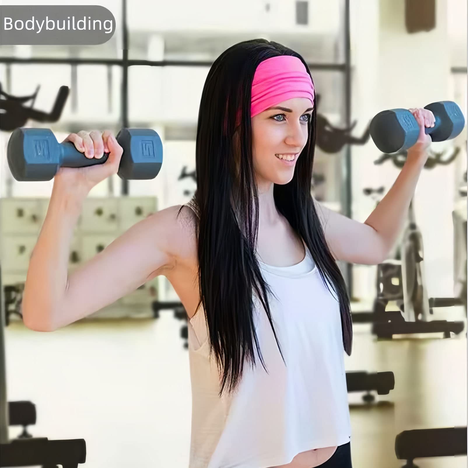 Super Soft Women's Headbands - Non-Slip Yoga & Running Sweatband, Thick Elastic Sports Hair Bands for Workouts, Gym, Tennis & Daily Fashion Wear