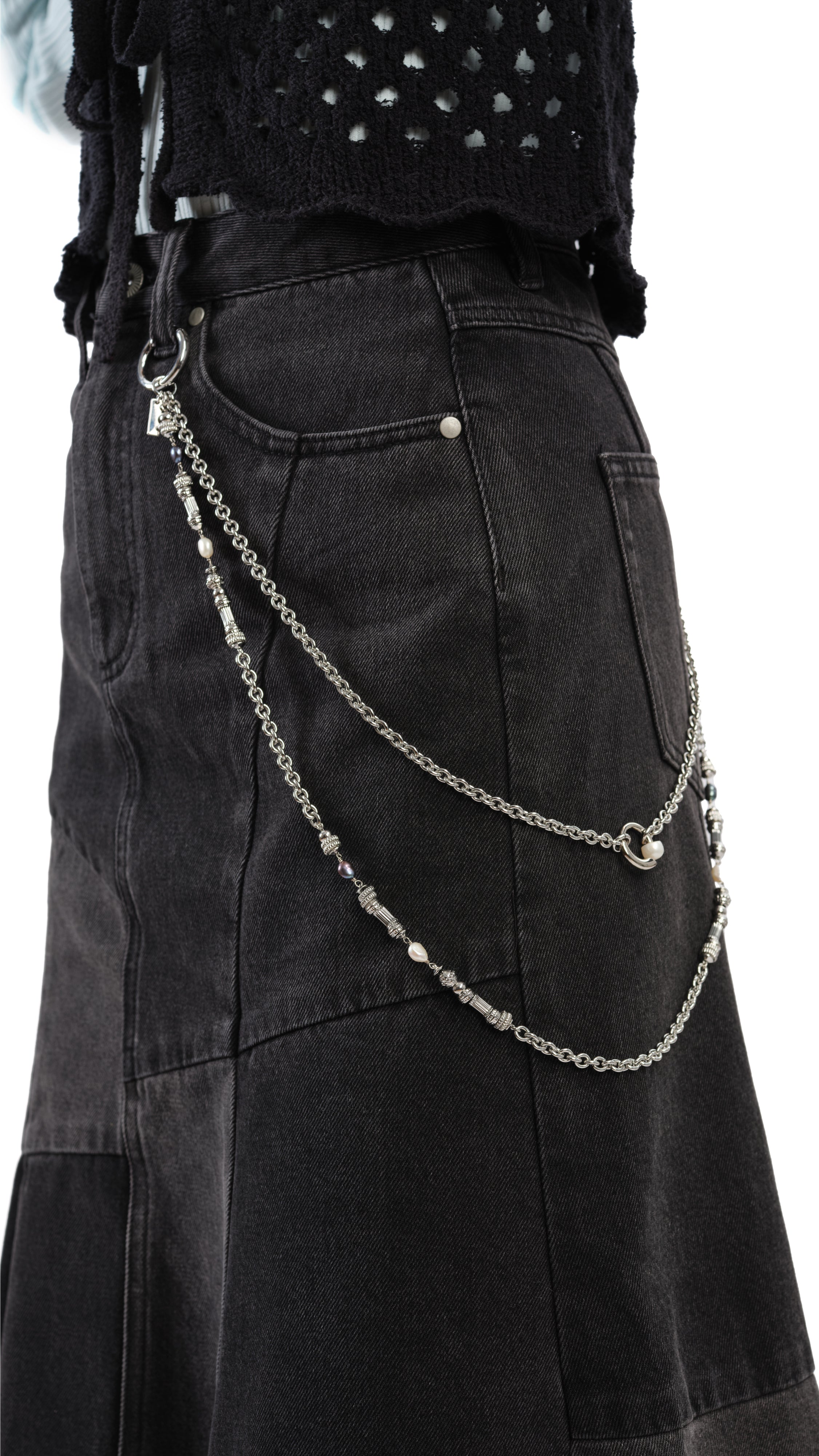 Rebuild Wasteland Wallet Chain - Vintage Punk Style Leather Wallet Chain for Men & Women - Perfect for Bikers, Rockers, and Fashion Accessories