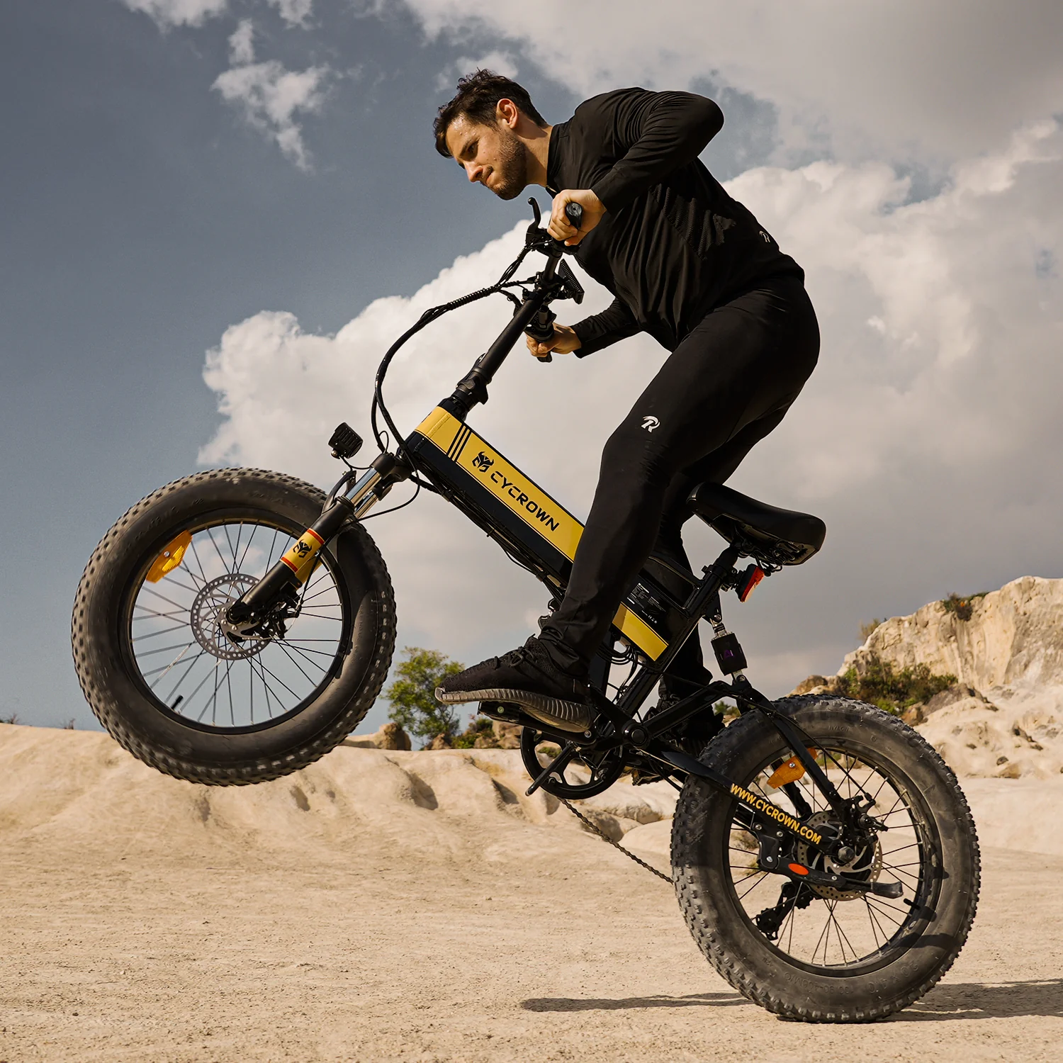 Cycrown CycKnight Fat Tire Folding Electric Bike - 20