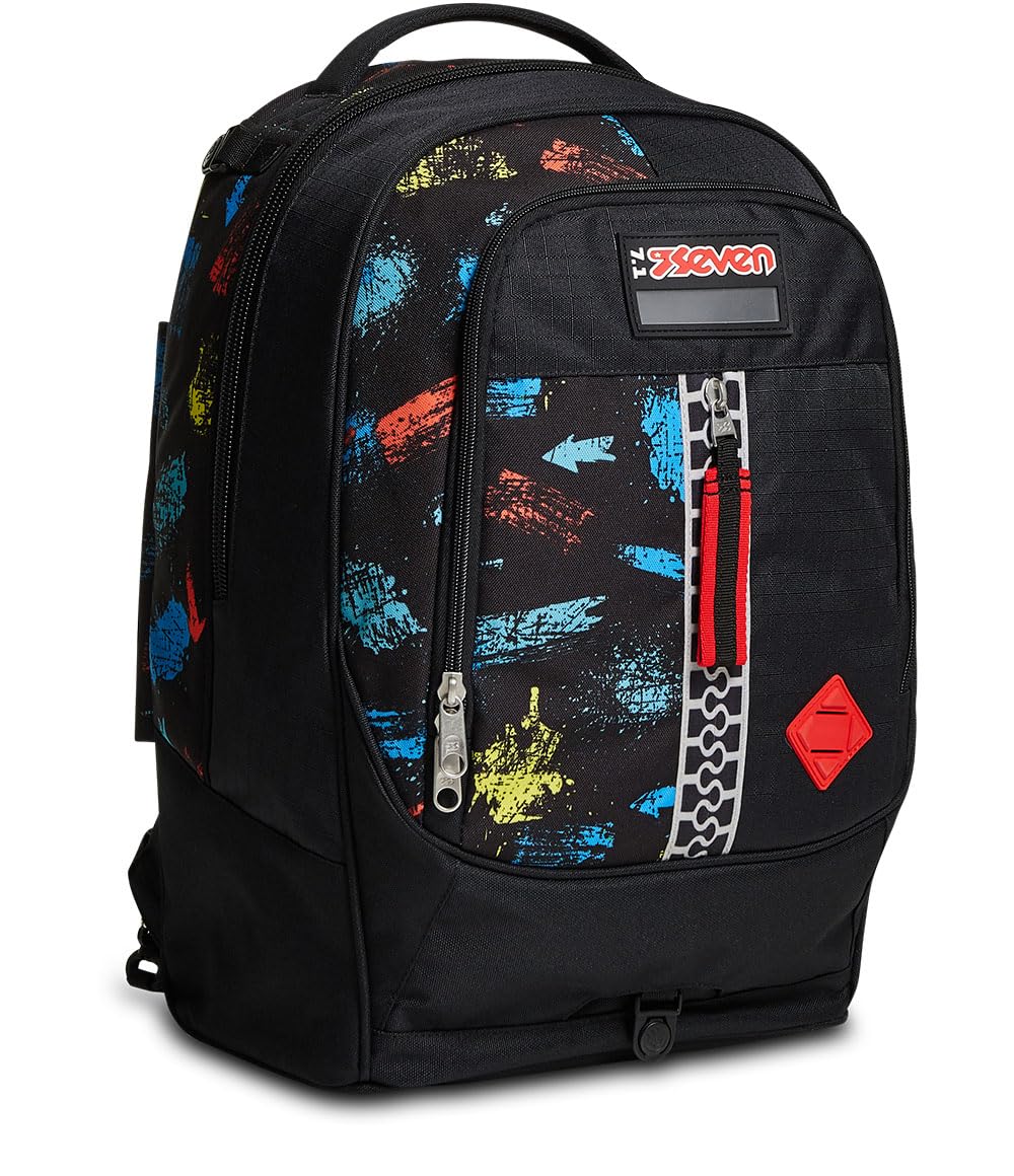 Zaino Trolley 3 Ruote Jet Black - Durable Travel Backpack for Kids & Teens