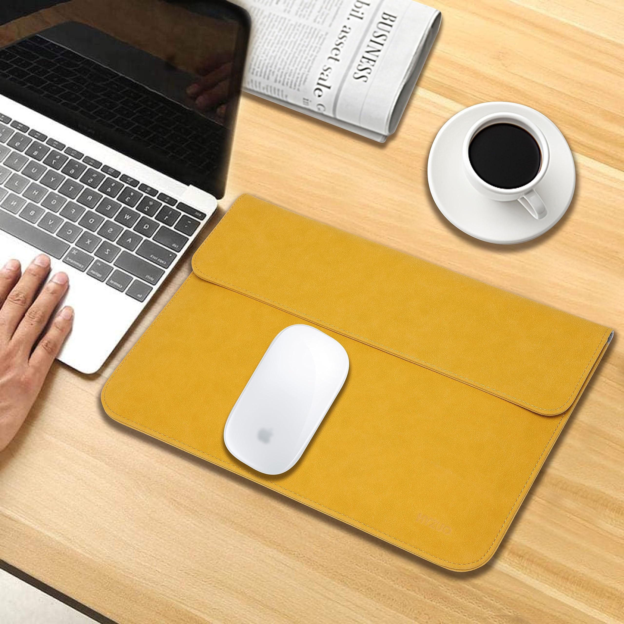 Premium 13-16 Inch Laptop Sleeve Case for MacBook Pro M2 13/14/15/16, MacBook Air 13 M2/M1, Surface Laptop/Pro, Dell XPS 13/15 & iPad Pro 12.9 - Includes Small Carry Bag (HA6) | Perfect for Work, Travel & School Protection