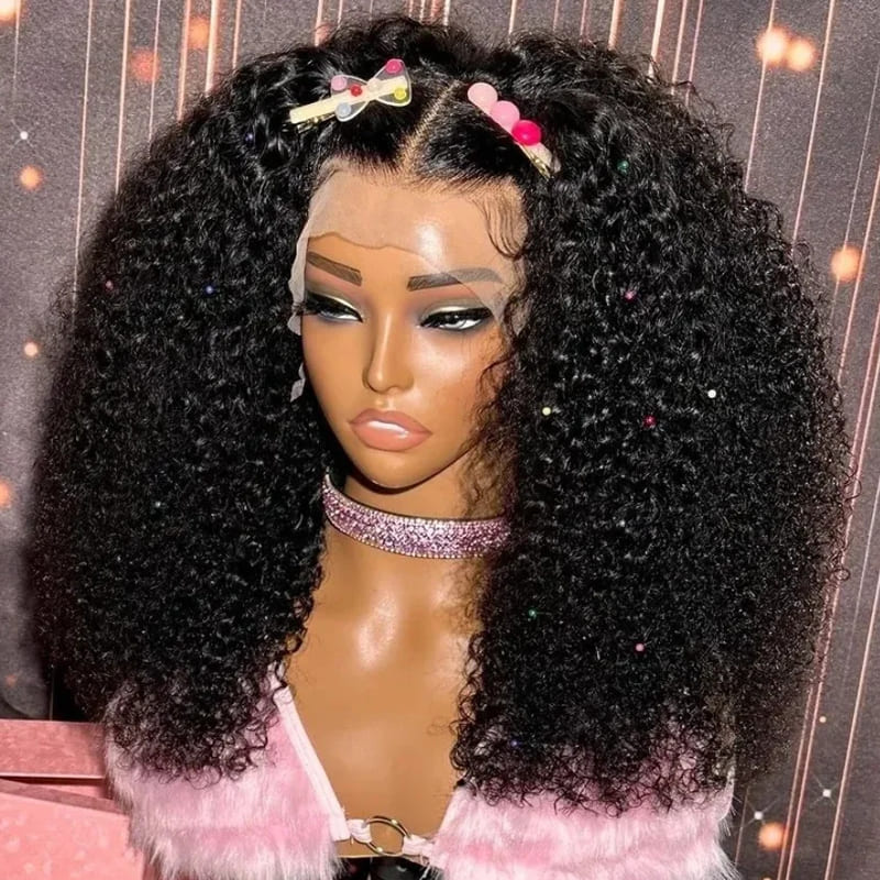 Eullair Short Curly Glueless Bob Wig | Lace Front Human Hair Wigs | Straight & Body Wave Lace Frontal Wig for Women | Perfect for Daily Wear, Cosplay & Special Occasions