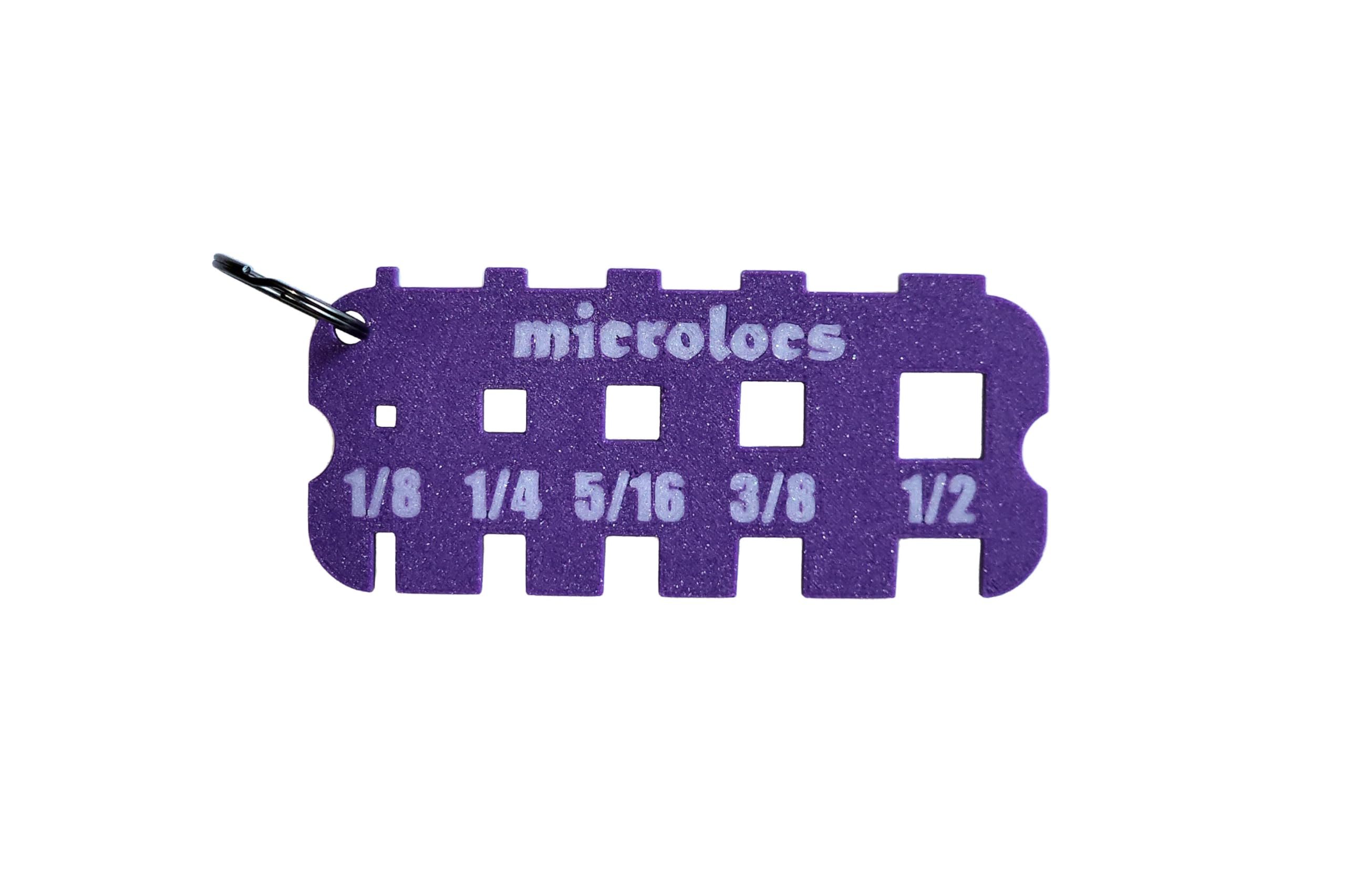 Microlocs Sizing Tool - Micro Locs Measuring Ruler for Perfect Locs Installation & Maintenance - Purple - Essential for Stylists & DIY Hair Care at Home