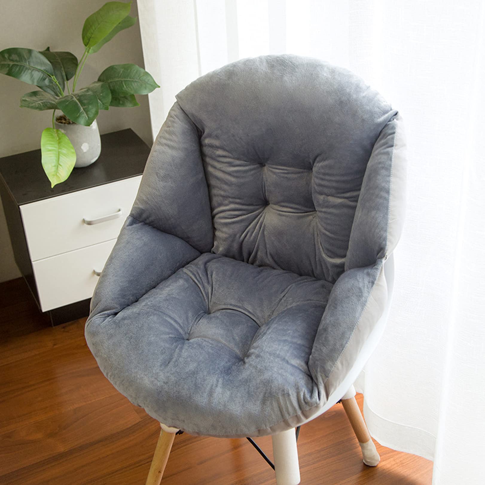 Thick Plush Chair Cushion for Dining, Patio & Office Chairs - Durable Seat Pad for Comfortable Sitting at Home, Work or Outdoor Use