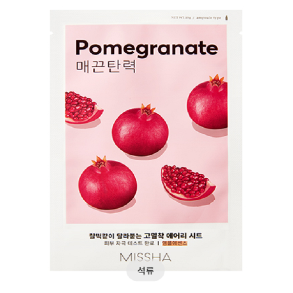 Missha Airy Fit Sheet Mask - Hydrating & Brightening Facial Mask for Glowing Skin | Korean Skincare for Daily Use & Spa Nights