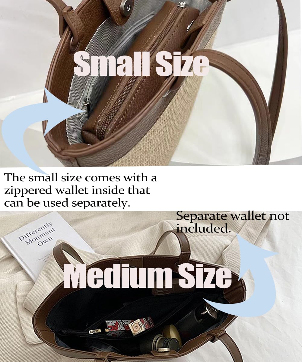 Molodo Straw Woven Tote Bag for Women - Stylish Beach Shoulder Bag, Eco-Friendly Handbag for Vacation, Travel & Summer Outings | Perfect for Pool Parties, Shopping & Weekend Getaways