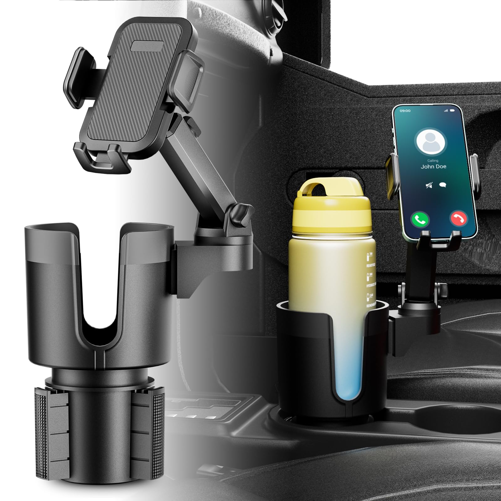 360° Rotating Car Cup Holder Phone Mount for 4-7