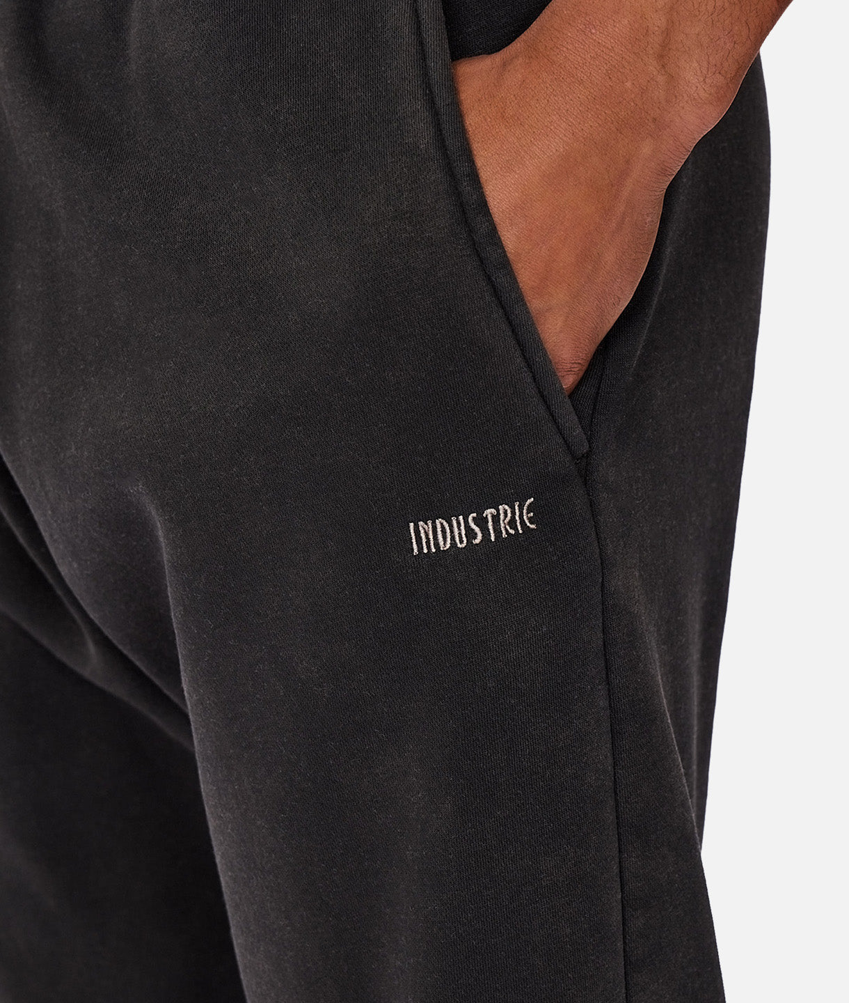 The Del Sur Washed Trackpant - OD Black Acid Wash Joggers for Men | Comfortable Casual Lounge Pants for Running, Gym & Everyday Wear