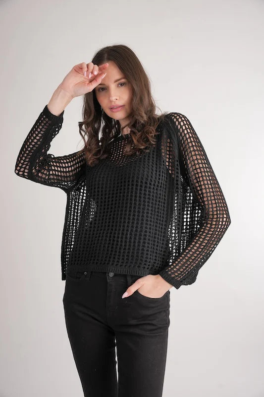 Breathable Mesh Pullover for Men & Women - Comfortable Daily Wear Black Sweatshirt - Perfect for Gym, Running, and Casual Outfits