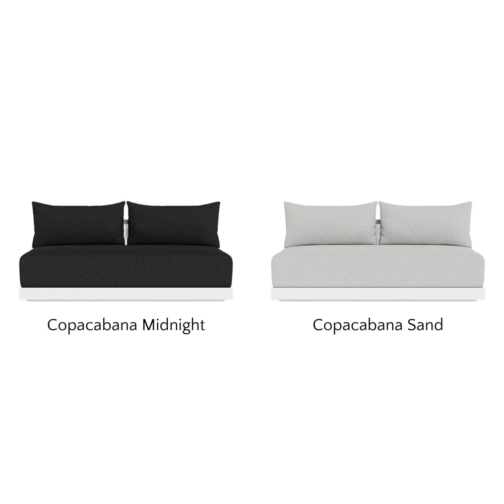 Antigua Outdoor 2-Seat Armless Patio Sofa - Perfect for Poolside, Garden, and Backyard Relaxation
