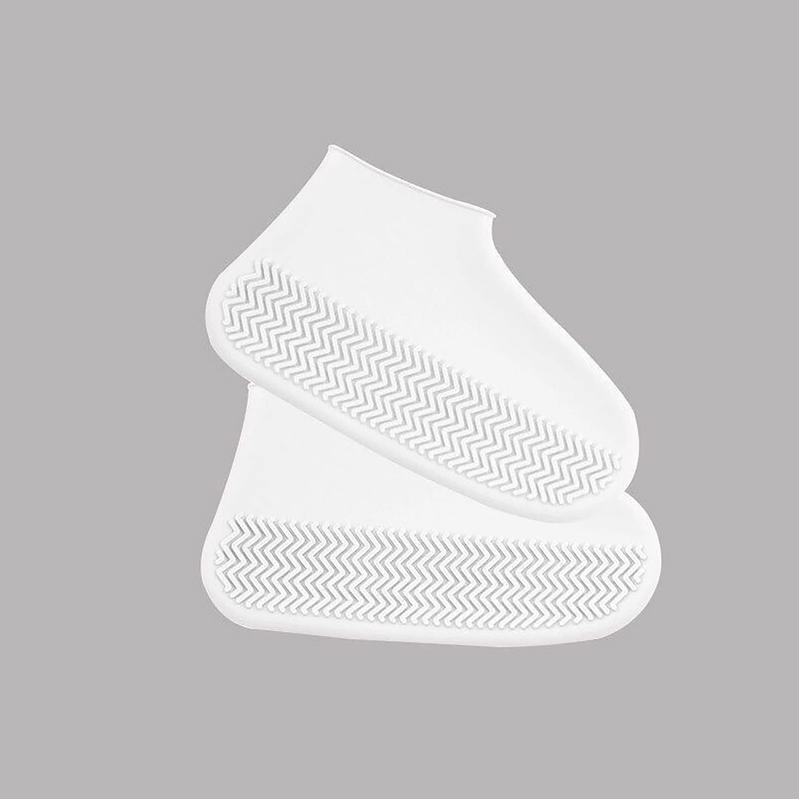 Waterproof Reusable Non-Slip Silicone Shoe Covers for Men & Women - Anti-Slip Rubber Rain Boot Protectors for Outdoor Hiking, Cycling & Walking in Wet Weather