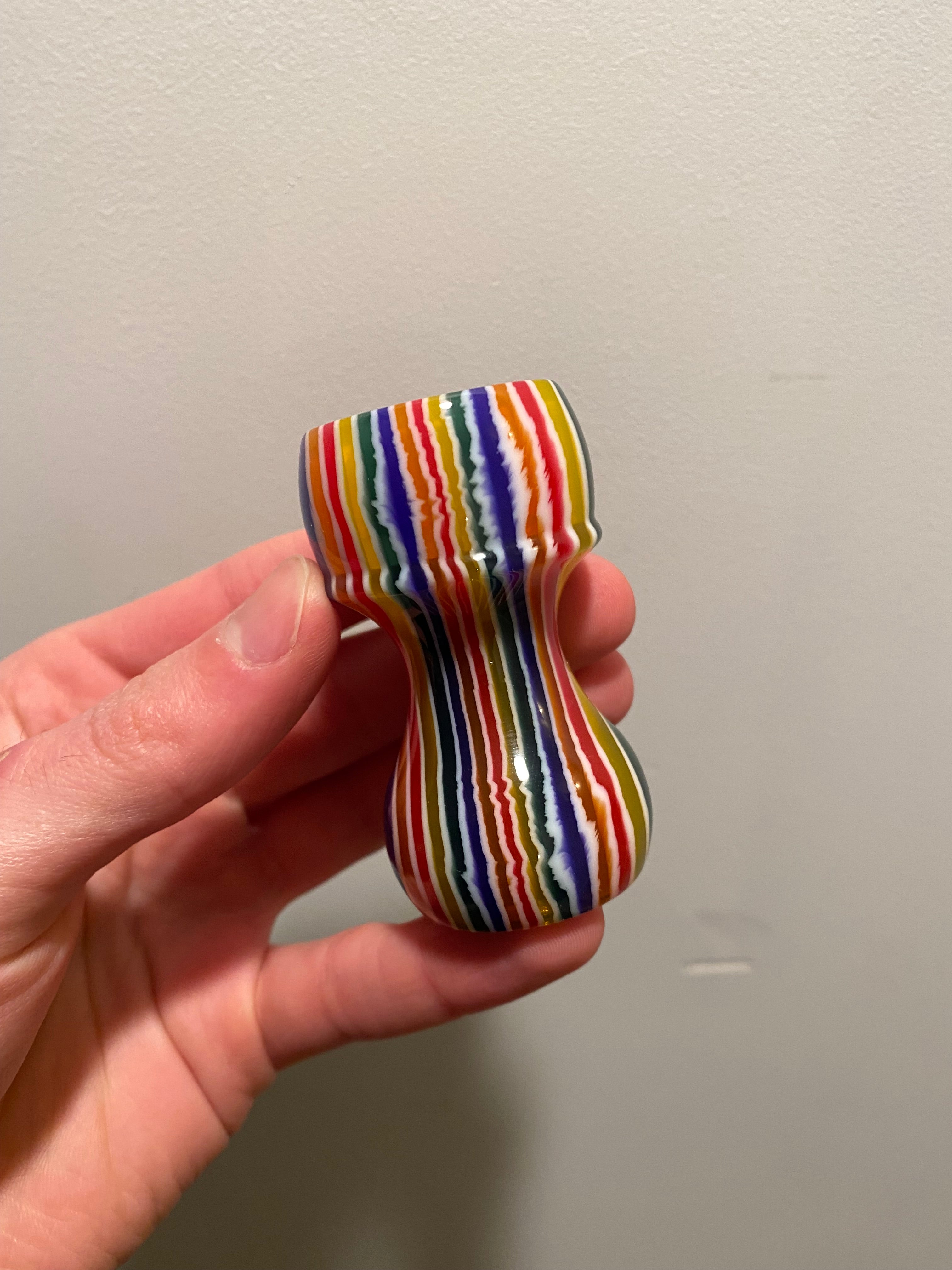 Handcrafted Candy Stripe Shaving Brush Handle - Fits 24mm & 26mm Knots - Premium Factory Second - Perfect for Wet Shaving & Grooming Kits