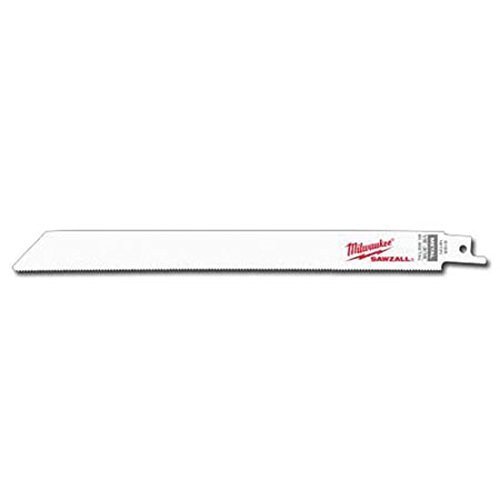 Milwaukee 48-00-5188 8-Inch Bi-Metal Reciprocating Saw Blade - High Performance Cutting for Wood, Metal & Demolition - Perfect for Construction, Renovation & DIY Projects