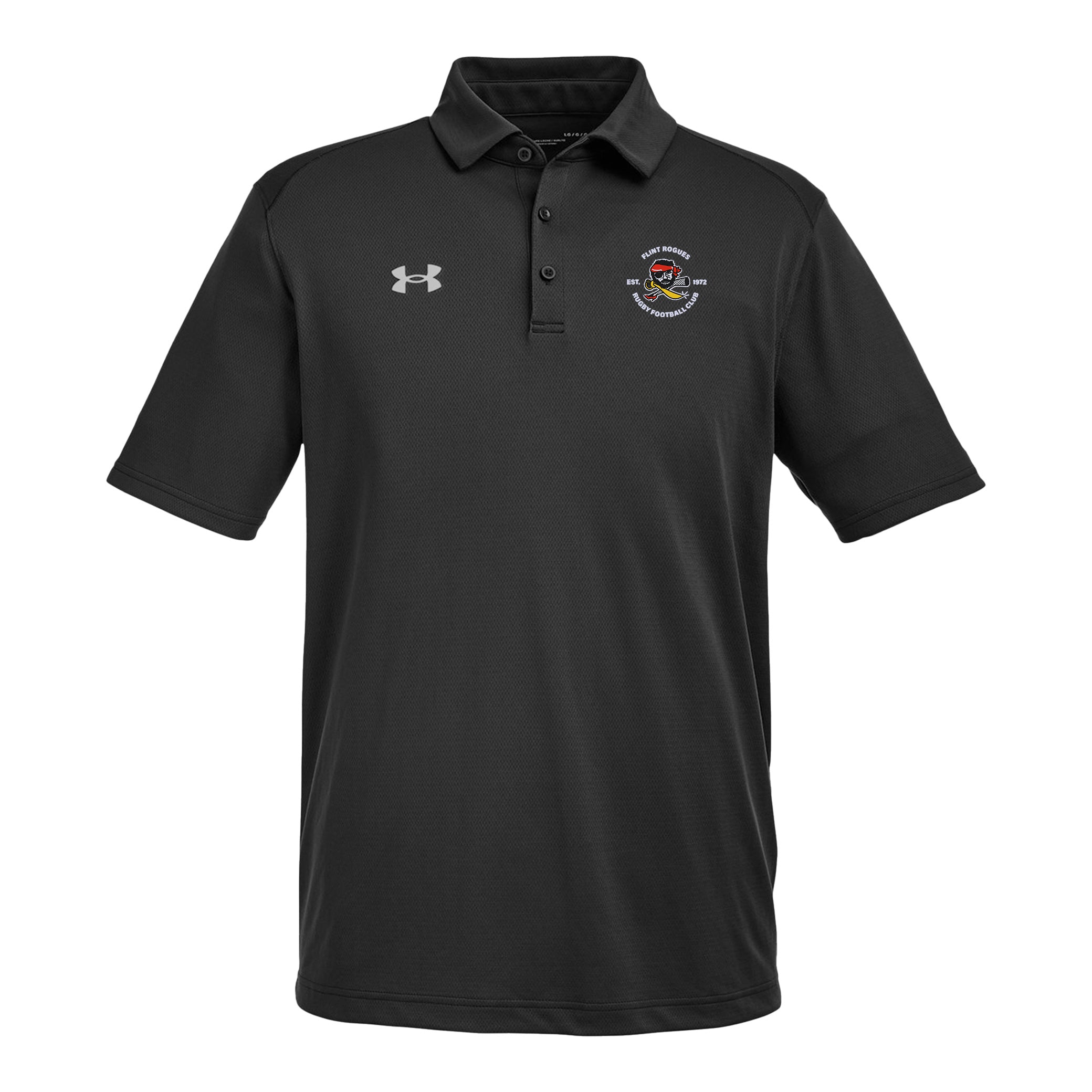 Flint Rogues RFC UA Team Tech Polo - Moisture-Wicking Performance Shirt for Rugby & Training - Men's Athletic Polo for Sports & Casual Wear