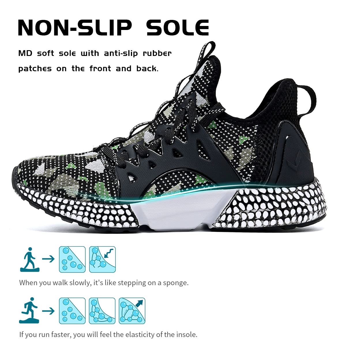 WETIKE Breathable Mesh Slip-On Running Shoes - Lightweight Athletic Sneakers for Men & Women - Perfect for Jogging, Gym Workouts & Casual Wear