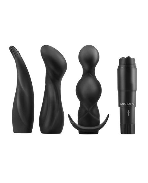 Anal Fantasy Collection - Premium Silicone Anal Adventure Kit (Black) for Couples & Solo Play - Enhance Intimacy & Exploration in the Bedroom