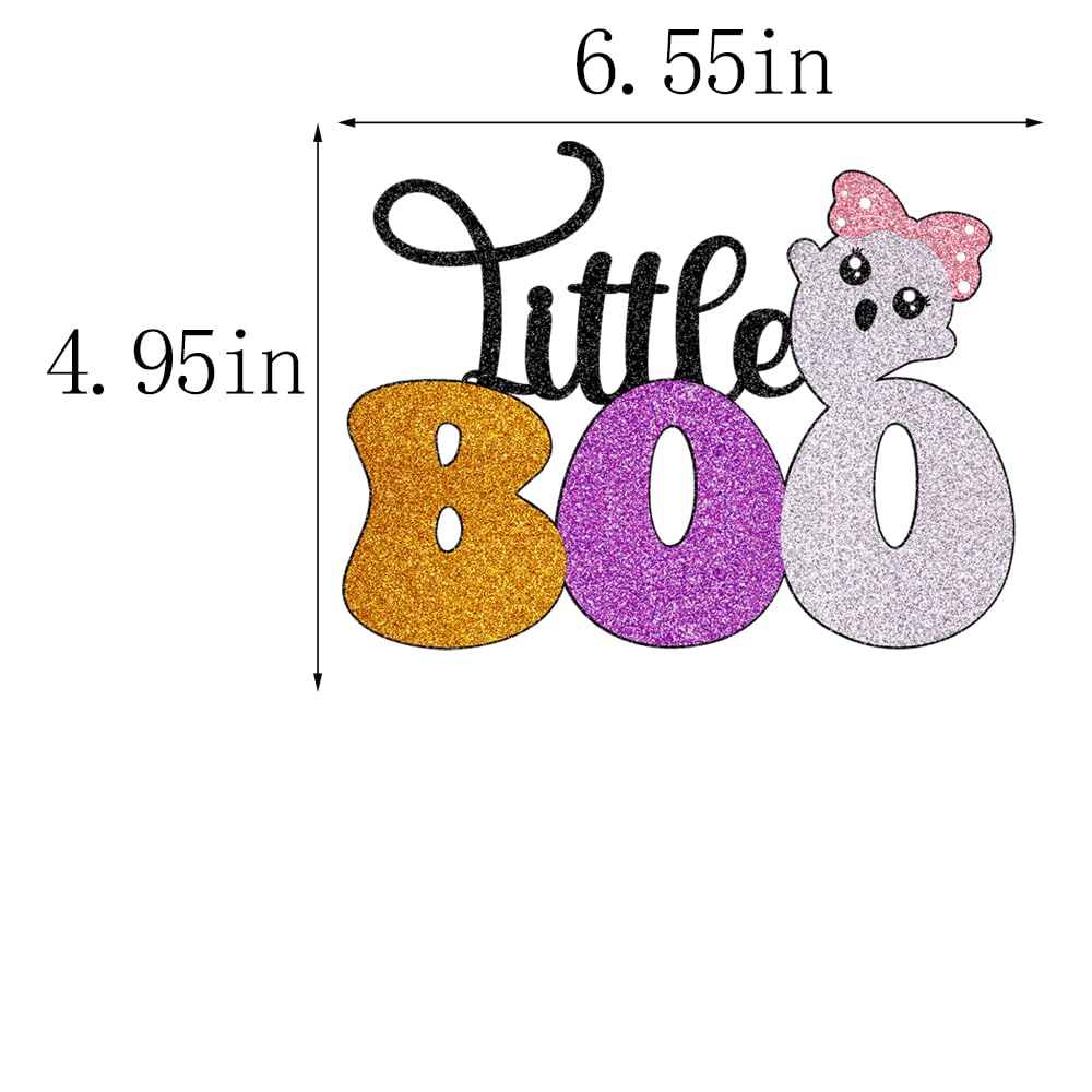 Halloween Cake Topper - Little Boo Ghost Cake Decorations for Death Theme Party, Birthday & Halloween Celebrations | Perfect for Spooky Cakes, Cupcakes & Dessert Tables