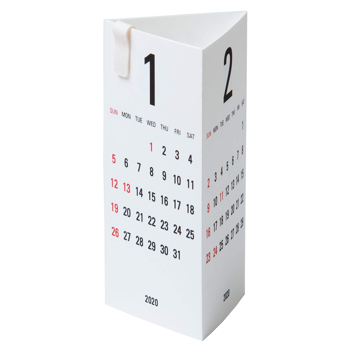 2024 Japanese Replug Desk Calendar - Minimalist White Design (A20-303) | Perfect for Office, Home & School Organization