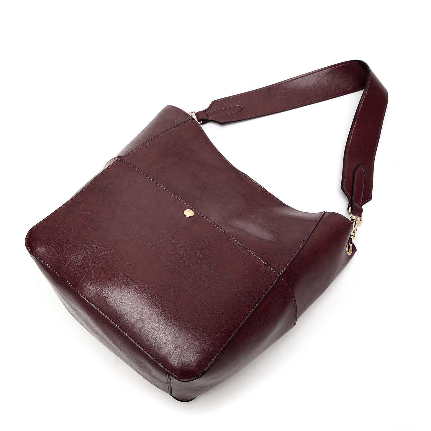 Molodo Women's PU Leather Handbag - Stylish Bucket Tote & Medium Satchel Hobo Purse for Work, Travel & Everyday Use | Designer Shoulder Bag for Women
